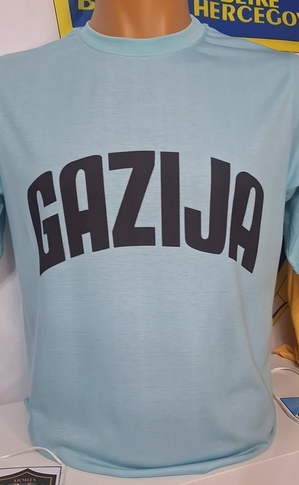 Majica GAZIJA tirkizno zelene boje