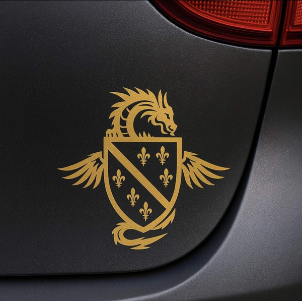 Stiker Ljuti Krajisnici zlatne boje
