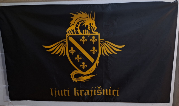 Zastava Ljuti Krajišnici 1.5m x 1 m