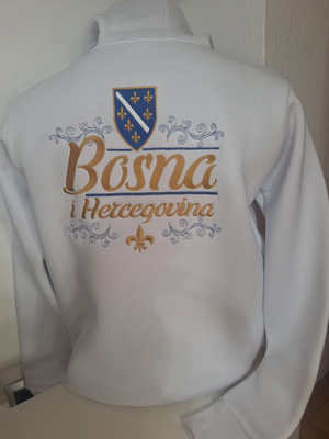 Duks  Bosna i Hercegovina bijele boje sa leđa