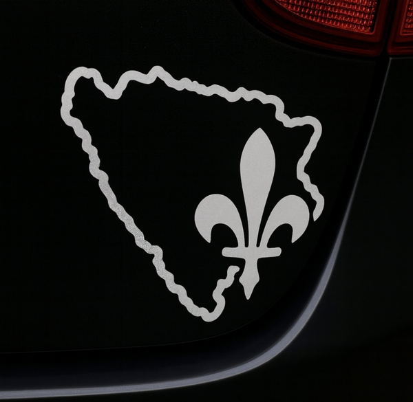 Stiker Karta Ljiljan biujele boje
