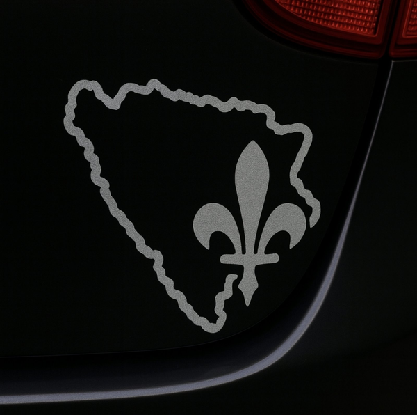 Stiker Karta Ljiljan siveboje