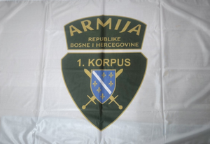 horizontalna zastava 1. Korpusa ARBIH