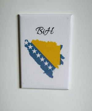 magnet sa reljefom BiH u obliku pravougaonika