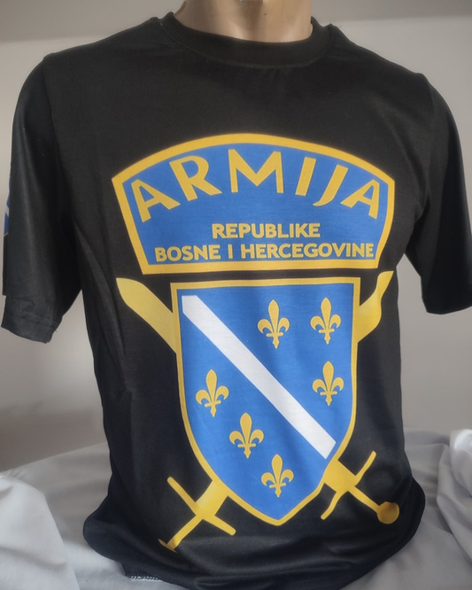 Crna majica Armije Republike Bosne i Hercegovine