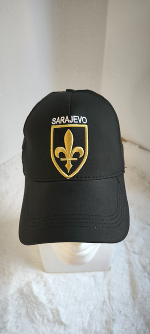 Kacket Sarajevo sa grbom Ljiljana crne boje