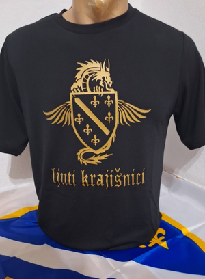crna majica sa logom ljuti krajisnici