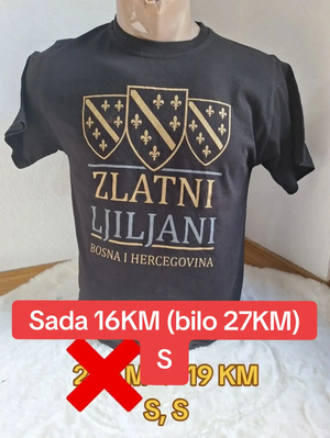 Majica Zlatni Ljiljani ccrne boje