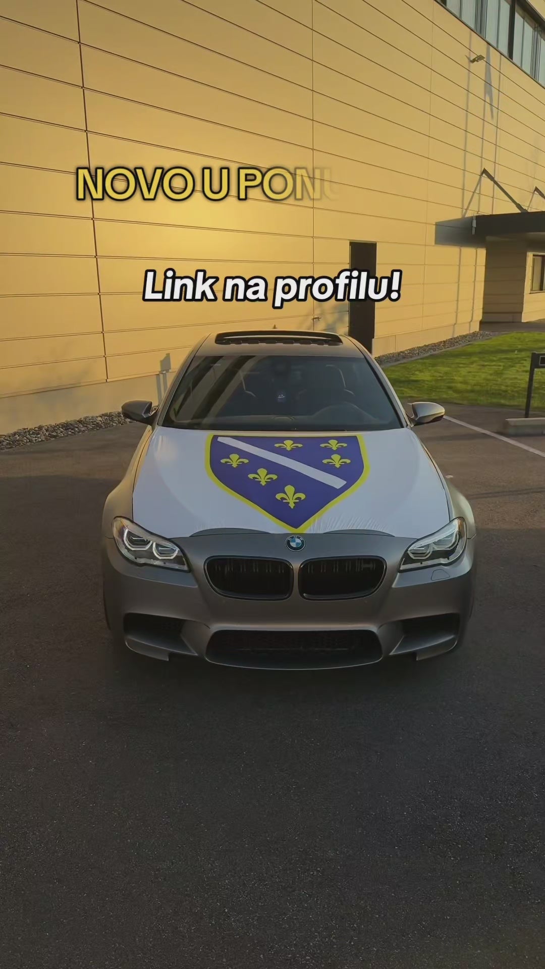 zastava za haubu ljiljani na par auta