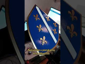 Proizvodnja ukrasnog grba RBiH sa 6 ljiljana