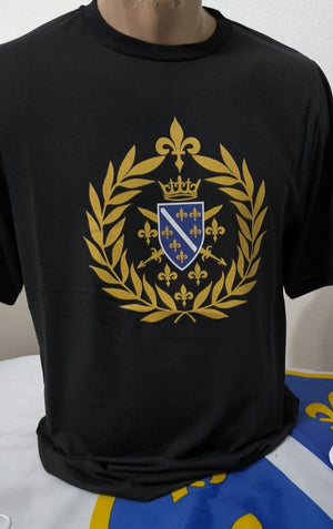 crna majica sa vijencom i grbom ARBIH